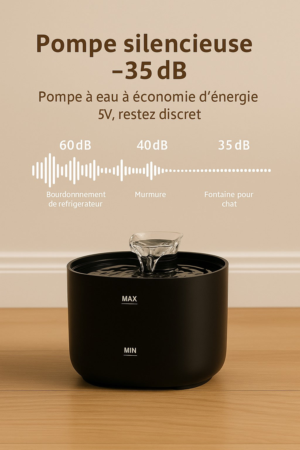 Fontaine d'eau pour animaux de compagnie