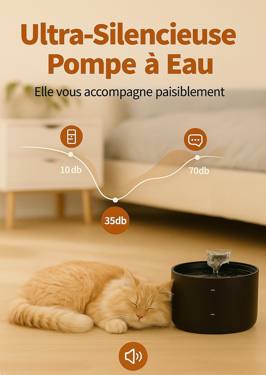 Fontaine d'eau pour animaux de compagnie