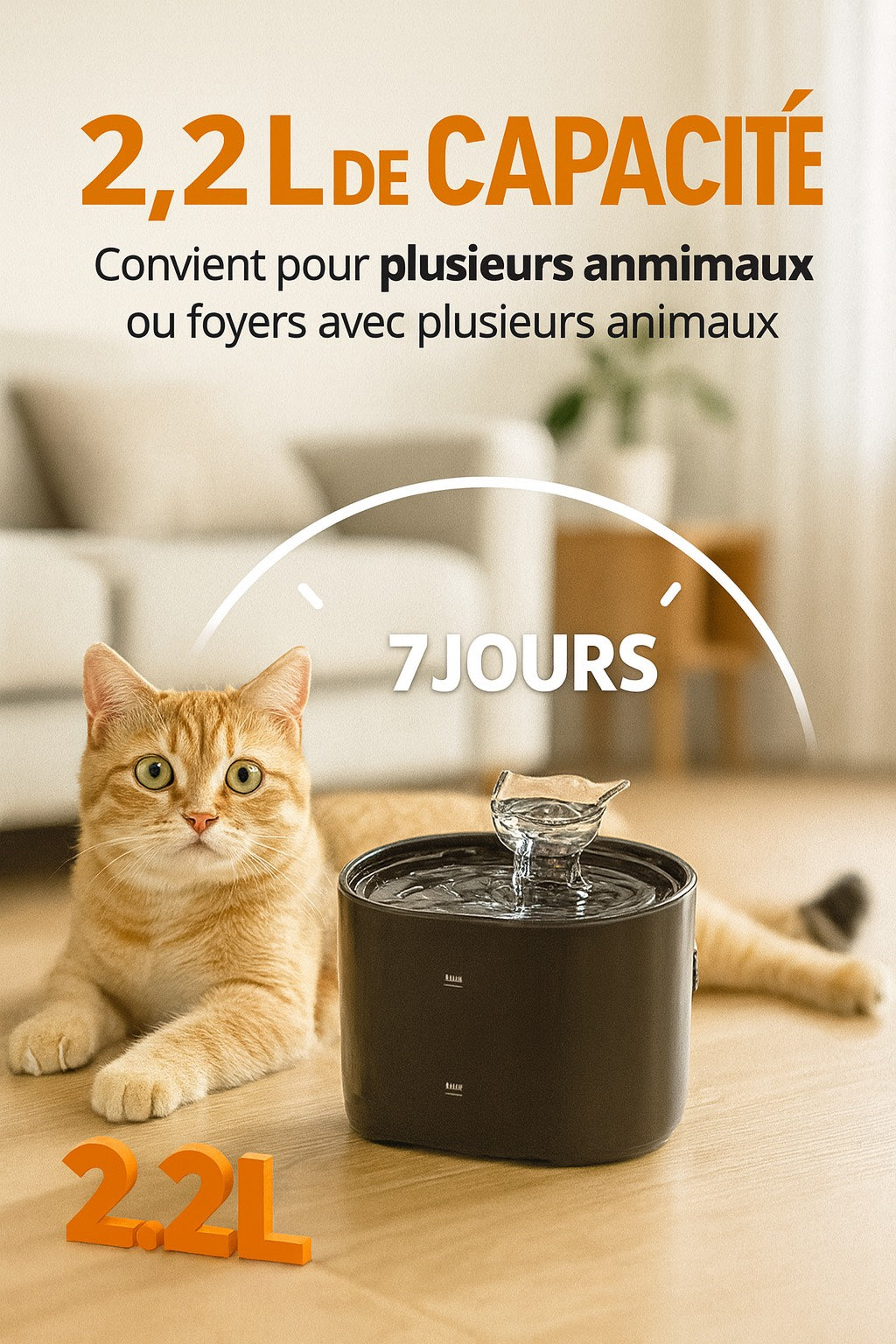 Fontaine d'eau pour animaux de compagnie